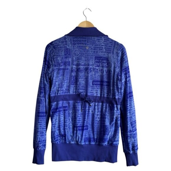 Lululemon Raja Women's Track Jacket Size 4 Cobalt Blue - Picture 11 of 12
